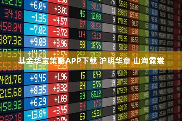 基金华宝策略APP下载 沪明华章 山海霓裳